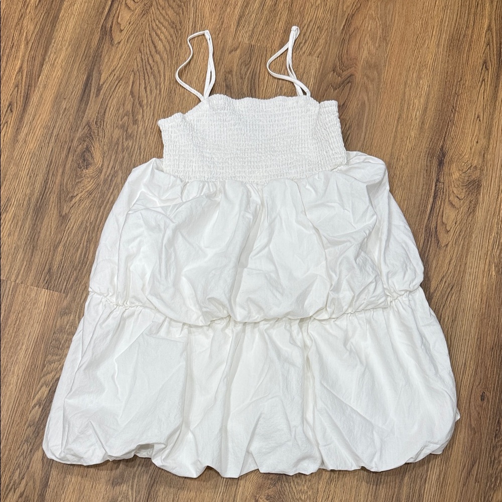 A New Day Cream Smocked Dress